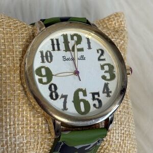 Betseyville Green Accent Dial Watch